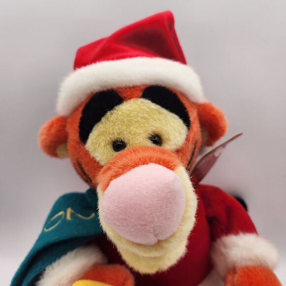 2001 Disney Store Tigger Drummer Plush 11.5" Musical Motion Activated Christmas - Picture 2 of 16